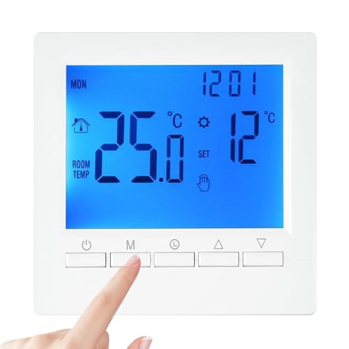 Termostato digital LCD para control de caldera, programable, fácil instalación, anticongelante