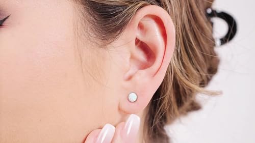 limerencia Hypoallergenic G23 Implant Grade Titanium Screw Back Earrings Tragus 20G Helix F136 Piercing Post for Sensitive Ears Cartilage3