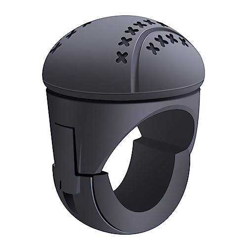 KRT New Generation Silicone Steering Wheel Knob Anti-Slip Boat Steering Wheel Knob Universal for Cars Trucks Boat Tractors(Black) KRT-SWK1B