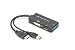 Produktbild DIGITUS HDMI Grafik Adapter, HDMI Typ A zu DP + DVI-I (24+5) + VGA, 4K Ultra HD 30Hz, Schwarz