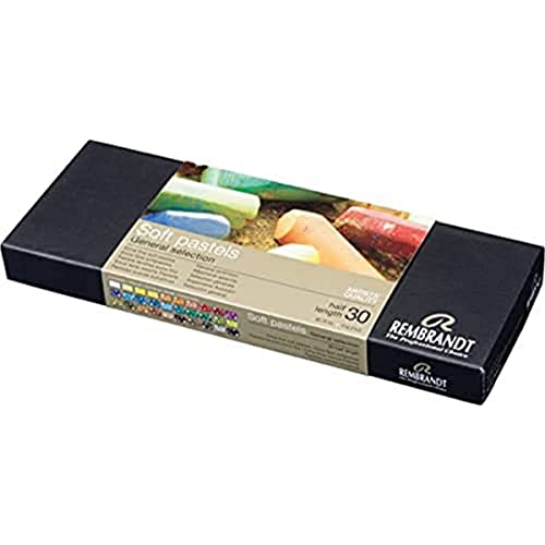 ターレンスジャパン(Talens Japan) Rembrandt Soft Pastel Cardboard Box Set - 30 Half Stick General Selection - Art Supplies