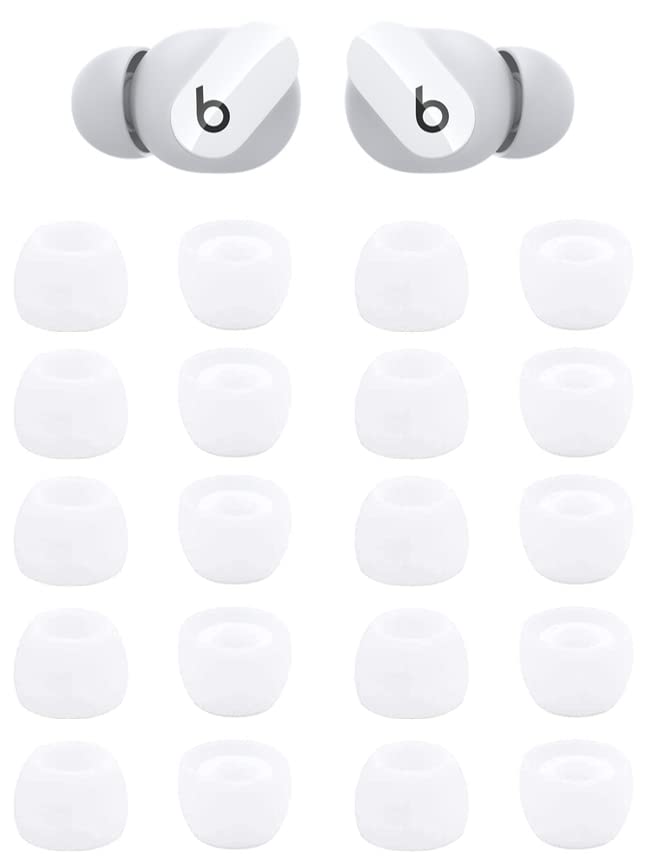  Zotech 20 pezzi auricolari di ricambio bianchi per cuffie stereo wireless Beats Powerbeats3 e Beats Studio Buds (piccolo)
