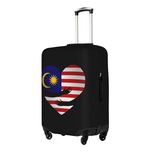 Travel Luggage Cover Malaysia Malaysian Flag Heart Fashion Washable Baggage Suitcase Protector Fit For Luggage X-Large2