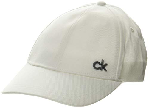 Calvin Klein Cap Gorro/Sombrero, Blanco Brillante, One Size para Hombre