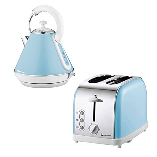 SQ Professional Kettle & 2 Slice Toaster - Skyline Blue