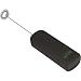 MatchaDNA Black Handheld Battery Operated Electric Milk Frother (Round Tip Model 2) (Black)