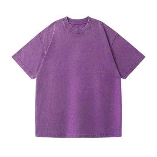 T-shirt col rond en coton de qualité supérieure coupe ample homme