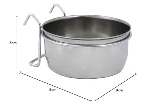Nobby Vogelnapf Edelstahl zum Einhängen, 8,0 cm, 0,15 ltr.