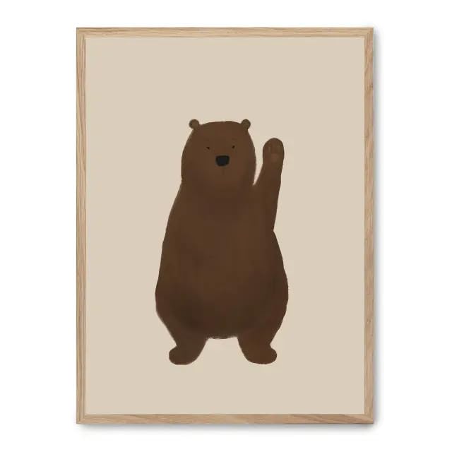 Cuadro bear i_FASE5 pour décorer un mur vide avec un ours design