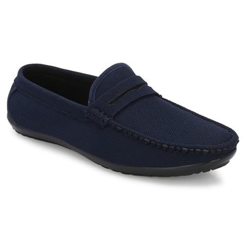 Image of Stylelure Eco Friendly & Light Weight Flexible Mesh Knit Loafers Driving Shoes for Men