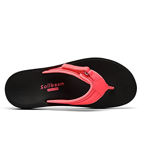 Image of SOLLBEAM Womens Original Orthotic Comfort Thong Style Flip Flops Sandals With Arch Support Heel Cup
