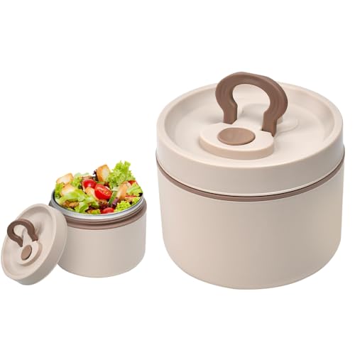 Kleemeiero Thermobehälter für Essen 650ml Thermobehälter für Speisen Warmhaltebehälter für Essen mit Löffel Speisebehälter Thermo Essensbehälter Thermo Warmhaltebox für Essen Thermo Lunchbehälter