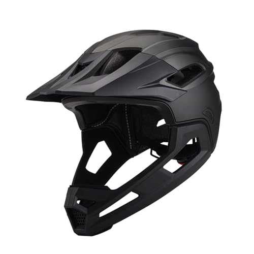 Image of BNF Full Face Bike Ventilation Comfortable Downhill PC EPS Bicycle Black Titanium