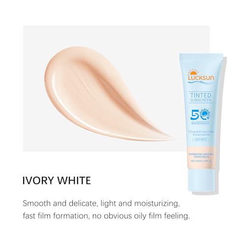 LMDGDS Tinted Sunscreen for Face, SPF 50 2 Pack - Face Sunscreen Lotion,UV Defense, Moisturizing, Travel Size, Light (50ML)