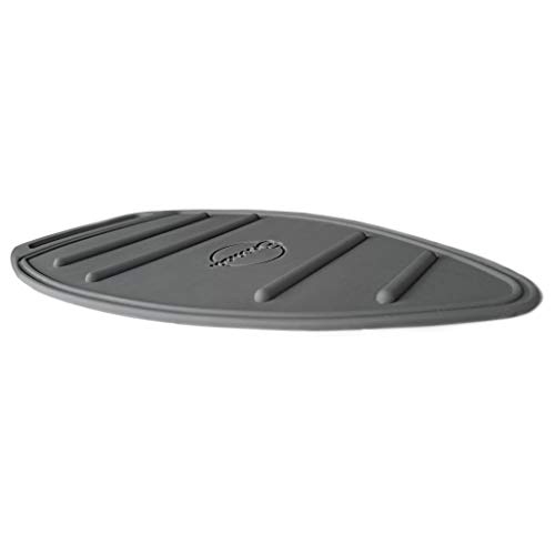 Image of Encasa XO Silicon Mat for Hot Iron Rest - Heat Resistant, Anti - Slip, Thicker Pad for Protecting Your Table During Ironing, Non-Burning, Machine Washable, Durable - Grey