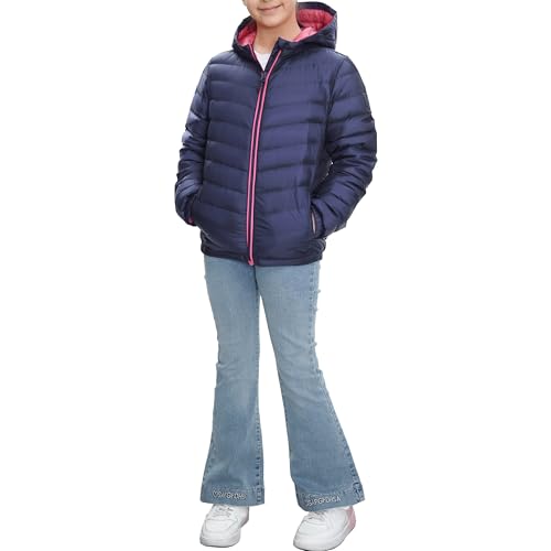Image of Rokka&Rolla Girls' Ultra Lightweight Packable Down Puffer Jacket Coat