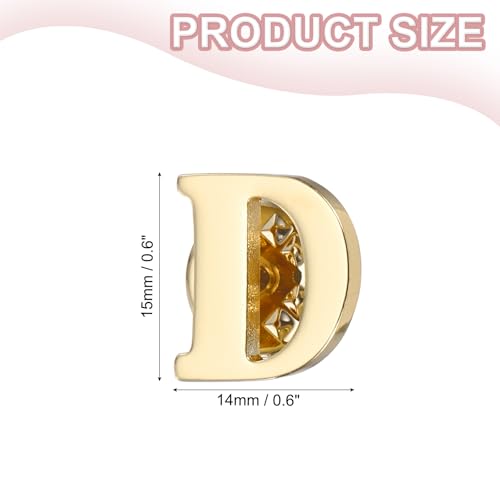 Image of PATIKIL Letter Lapel Pins, Initial Alphabet Collar Pins Letter Brooch Pins for Women Men Shirt Dress Suits