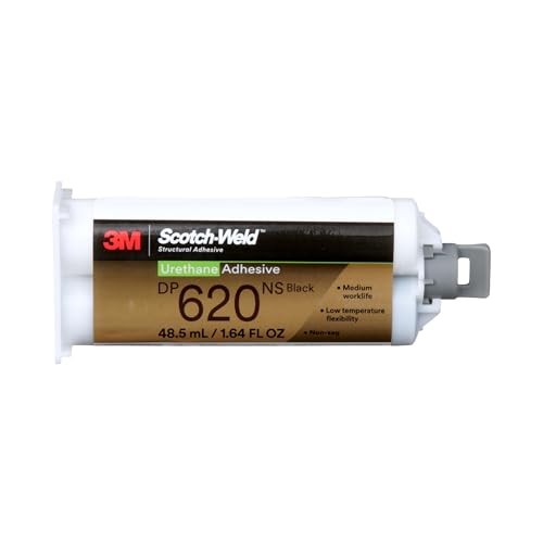 3M Scotch-Weld Urethane Adhesive DP620NS, Black, 48.5 mL Duo-Pak, 1 Each | Non-Sag, Fast-Curing, Establishes Tough Bonds, Offers Low-Temperature Flexibility - image 7
