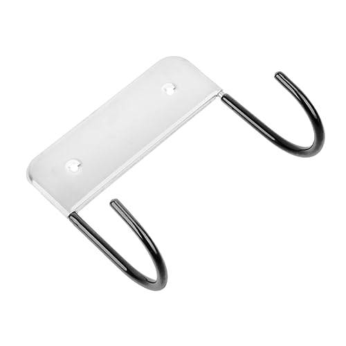 SOLUSTRE Soporte de Planchar Inoxidable para Baño y Sala de Organizador de Estante de Almacenamiento Gancho para Tabla de Planchar T Negro