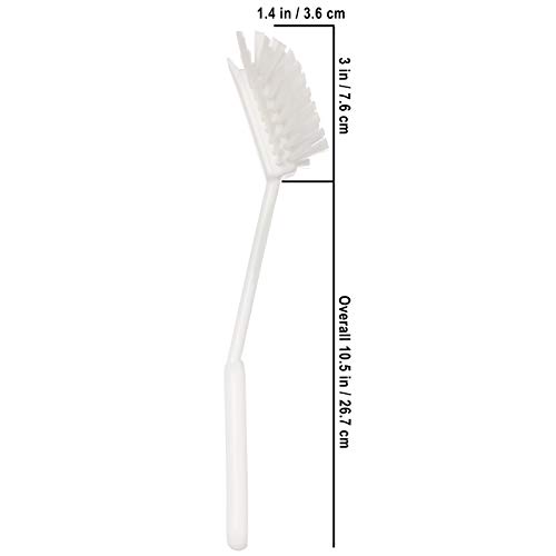 Image of Redecker Dish Brush, Nylon (TYNEX), White Line - Dishwasher Safe Brush for Daily Cleaning, Made in Germany