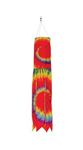 In the Breeze Tie Dye 30 inch Windsock - Printed Hanging Decoration