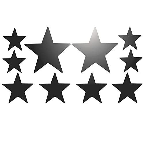 Lot de 10 stickers Etoile adhésifs réfléchissants Rouge Réfléchissant