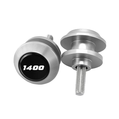 Bobines bras oscillant 8mm argent support moto GSX1400 coulissant
