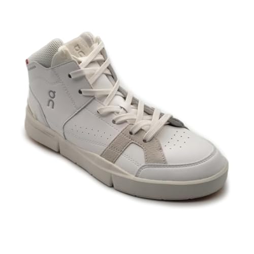 On The Roger Clubhouse Mid Women's Sneakers, Shoes, Mid Cut, White Sand, 9.5 US