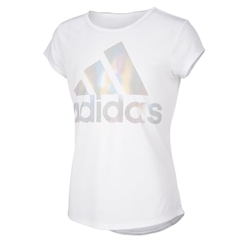 Image of adidas Girls' Short Sleeve Scoop Neck Tee T-Shirt