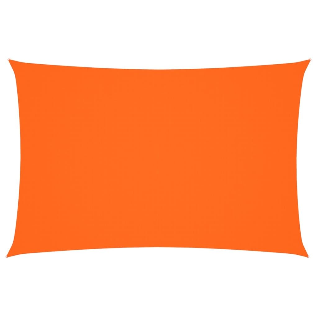 Voile d'ombrage rectangulaire 2x4m orange en tissu Oxford anti-UV