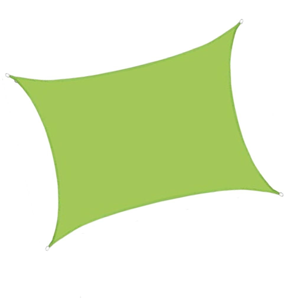 Rectangle Outdoor Shade Cover, Waterproof Oxford Fabric Sun Shade Sail, 95% UV Block Awning Canopy for Garden Patio Pool Backyard Party,green,5m x 6m