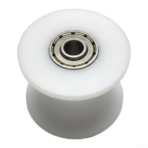Ruota con cuscinetto a puleggia compatibile con macchine per la pancia e vogatori, costruita con plastica e acciaio inossidabile per un uso duraturo su tubi ellittici da 40 x 20 mm