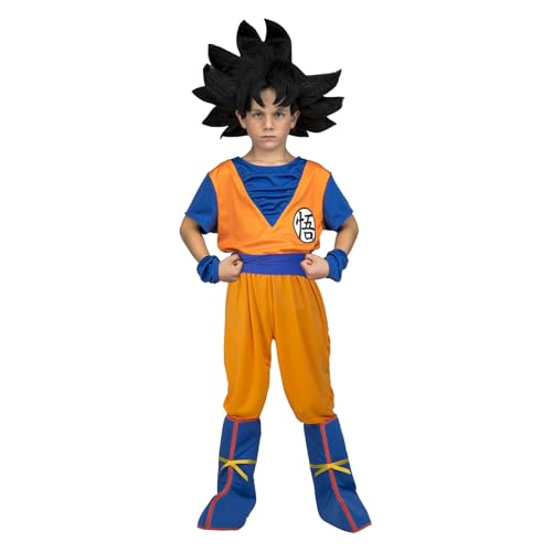 My Other Me - Disfraz de Goku para niño con camiseta, fajín, pantalón, cubrebotas...