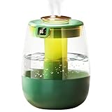 Luftbefeuchter Schlafzimmer, 1,3L Zweidüse Luftbefeuchter Kinderzimmer Baby, Cool Mist 20H Dauerhaft, 20dB leise Humidifier, Automatische Abschaltung, Nachtlicht für Babys und Pflanzen (B)
