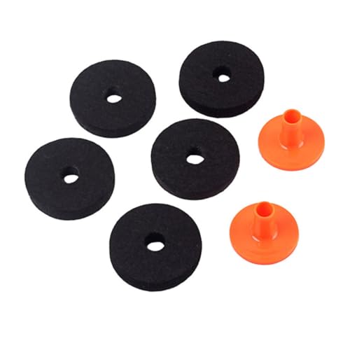 Levemolo 7pc Cymbal Felts Set 50mm Hi-hat Clutch Cymbal Sleeves Drum Stand Covers