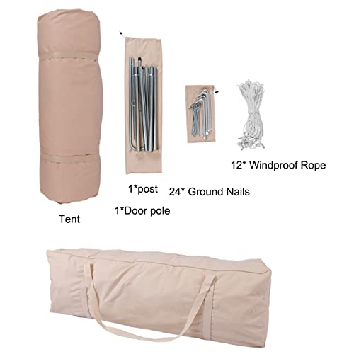 Carpa de lona impermeable estilo yurta grande de 6 m miniatura 4