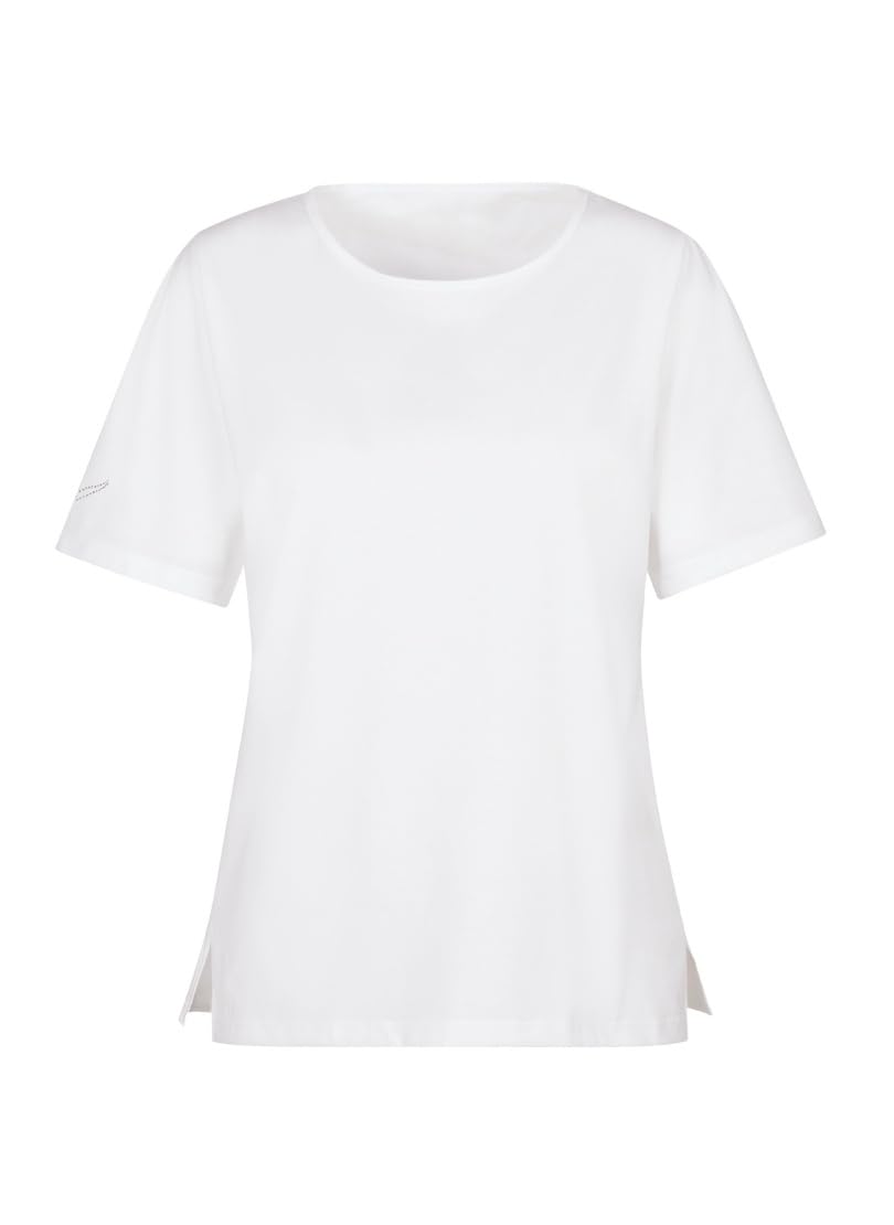 Trigema Damen Trigema T-Shirt Deluxe Baumwolle mit Kristallsteinen T-Shirt (1er Pack)