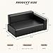 TIANTIANDIGITAL Modern Dog Sofa, PU Leather Dog Sofa, pet Sofa for Cats and Small Animals, pet Supplies, Suitable for Small and Medium Dogs, Black