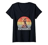Photo Gallery donna papasaurus dinosaur funny papa saurus family matching maglietta con collo a v Photo Gallery donna papasaurus dinosaur funny papa saurus family matching maglietta con collo a v