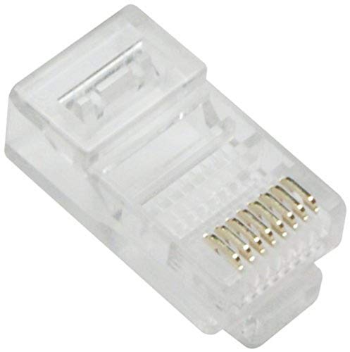 Metronic 495281 Pack de 10 Fiches RJ45 Mâle Blanc Cover