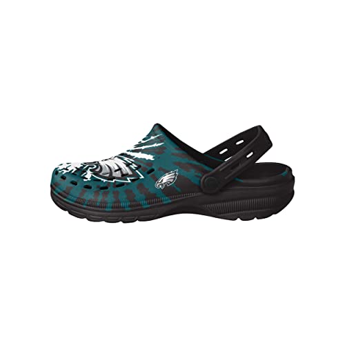 Image of FOCO Mens NFL Team Logo Tie-dye Garden Water Sandals Shoes Slipper Clogs with Strap