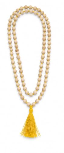 Image of Ratna Shree Original Tulsi Mala for Men & Women | Natural Tulsi Wood Beads Necklace | Holy Basil Japa Mala | Spiritual Jewellery | Lightweight Daily Wear Mala