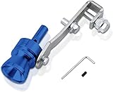 Blau Turbo whistle Sound Aluminiumlegierung Auto Turbo Sound Auspuff Whistle Rohr Endrohr Abblasventil Simulator Sound Booster Pfeife (M)