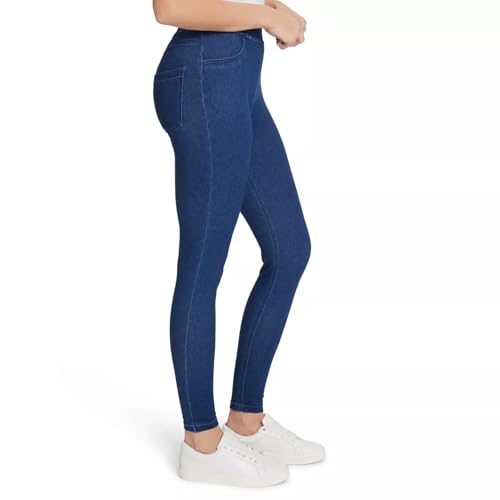 Nine West Women's Classic Denim Leggings, Jeggings for Women with Front and Back Pockets, Mid Rise Skinny Stretch Jeans - Medium Indigo Medium2