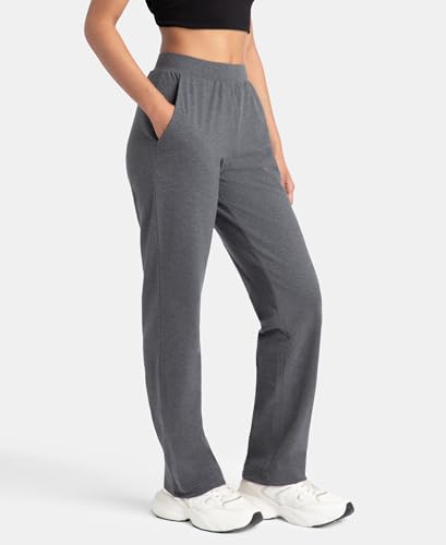 Image of Jockey 1302 Women's Super Combed Cotton Elastane Stretch Relaxed Fit Trackpants with Side Pockets