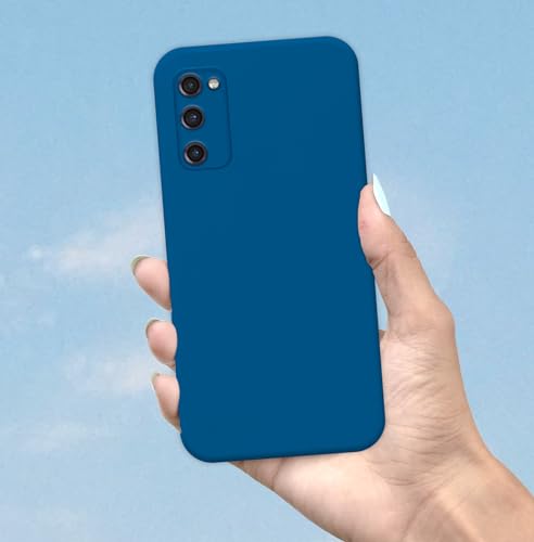 Image of Pikkme Samsung Galaxy S20 FE / S20 FE 5G Back Cover Soft Matte Liquid Silicone TPU | Camera Protection | Shockproof Slim Back Case for Samsung Galaxy S20 FE / S20 FE 5G (Blue)