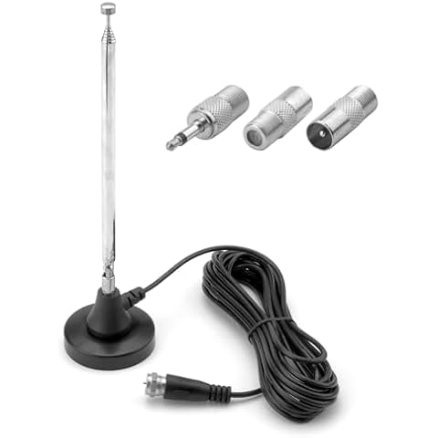 Antenne Radio Dab FM Antenne Tige FM Antenne Intérieure Radio Rod Antenne Télescopique Cover