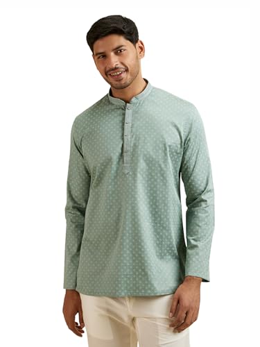 Kurta courte Manyavar en coton pour éviter la chaleur lors des mariages