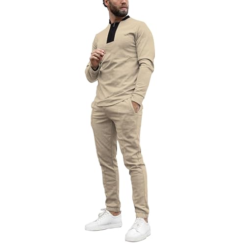 Costume de sport de couleur unie coupe ajustée pour un look moderne