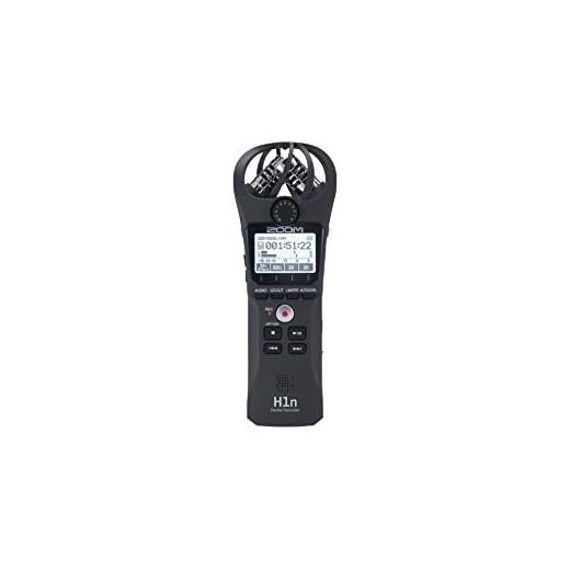 Zoom - H1n - (Modelo 2023, H1n-VP) Grabador portátil, micrófonos estéreo Integrados, Montaje en cámara, graba en Tarjeta SD, micrófono USB, con Estuche, Cable USB, Parabrisas y Adaptador de Corriente